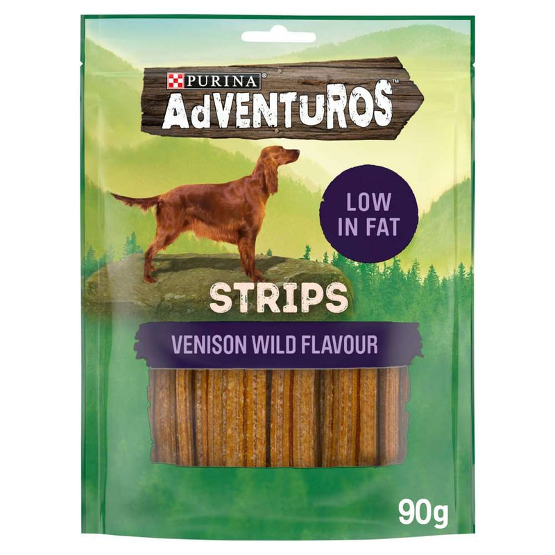 Adventuros Strips Dog Treats Venison Flavour