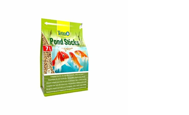 Tetra Floating Pond Sticks 7L bag for pond fish nutrition.