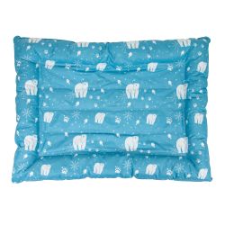 Ancol Ice Paws Cooling Pet Bed with blue ice-themed design.