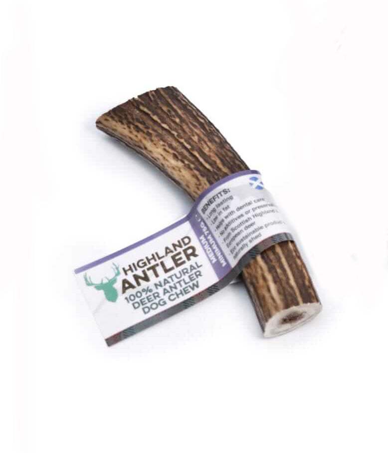 NOVA Dog Chew Highland Antler, natural deer antler chew for dogs, promotes dental health, odorless, and nutrient-rich dog chew.