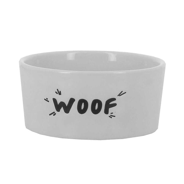 Best In Show 'Woof' Design Stoneware 15cm Dog Bowl