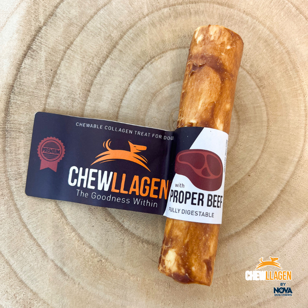 Chewllagen Chewable Beef Collagen Dog Treats Small