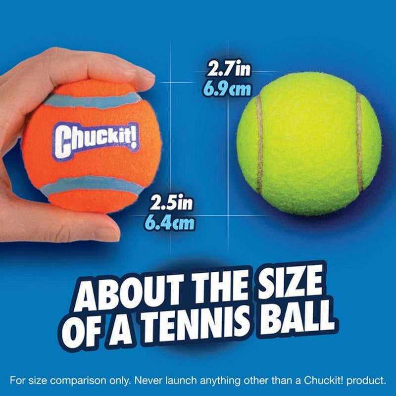 Chuckit Tennis Ball Medium (Twin Pack) - Unleash the Fun! - No Squeak