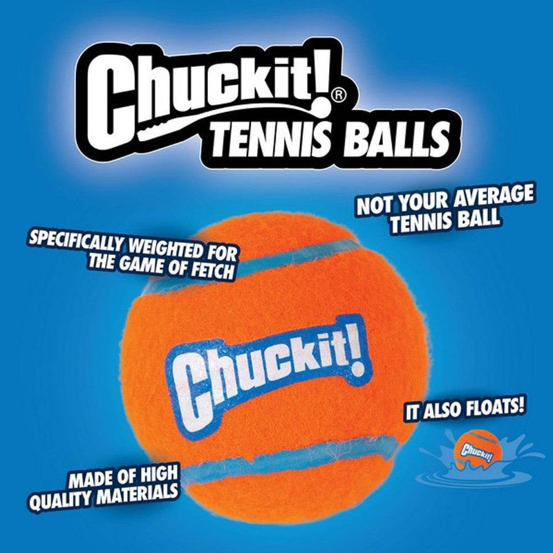 Chuckit Tennis Ball Medium (Twin Pack) - Unleash the Fun! - No Squeak