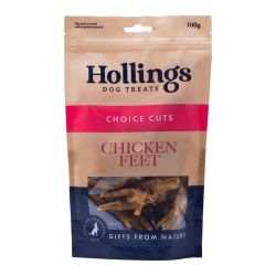 Hollings 100% Natural Chicken Feet Dog Treat