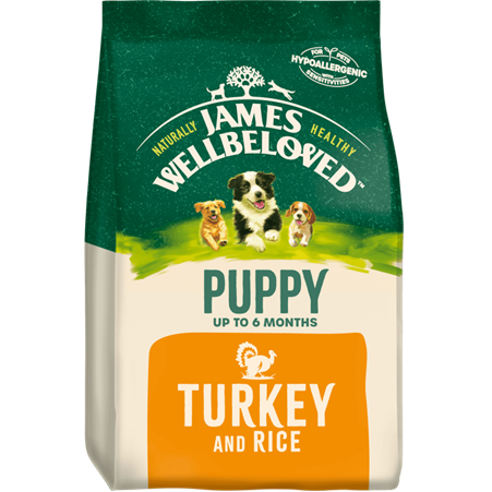 James Wellbeloved Puppy Turkey & Rice Dry Dog Food 2kg