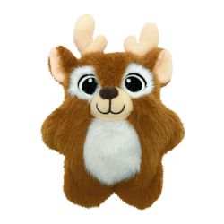 KONG Snuzzles Reindeer dog toy with full-body squeaker and plush exterior.