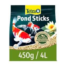 Tetra Pond Fish Food Sticks Bonus Pack with natural ingredients, 450g.