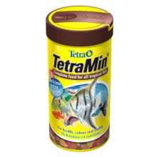 TetraMin Flakes Fish Food container for ornamental fish health.