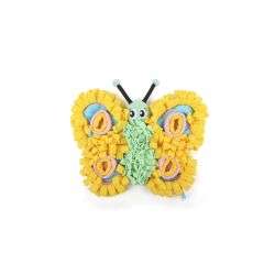 Coolpet Butterfly Snuffle Mat with felt loops and squeaker for pet enrichment.