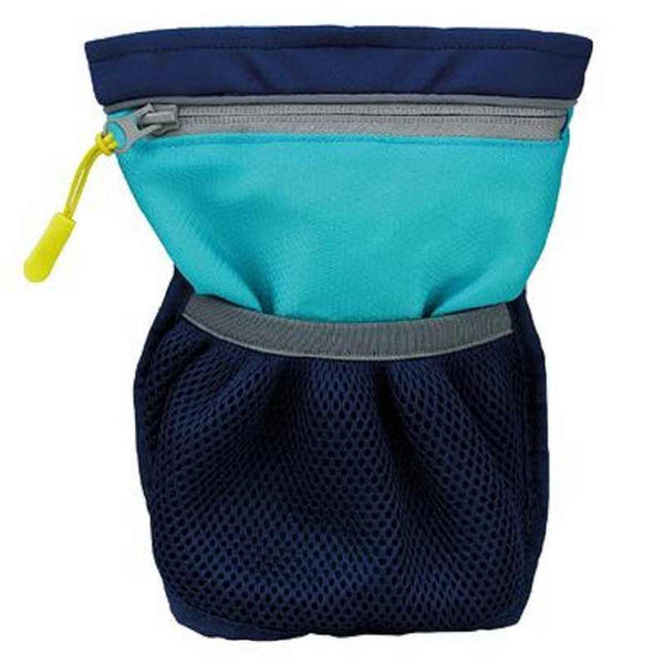 Coachi Pro Train & Treat Bag in blue with large capacity and mesh pocket.