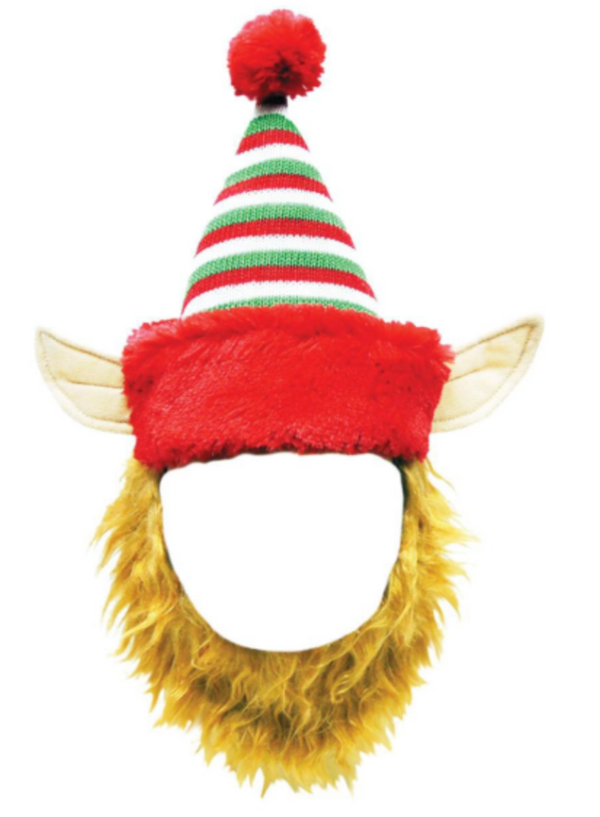 Happy Pet Elf Hat with Beard