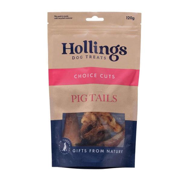 Hollings 100% Natural Pig Tails Dog Treat