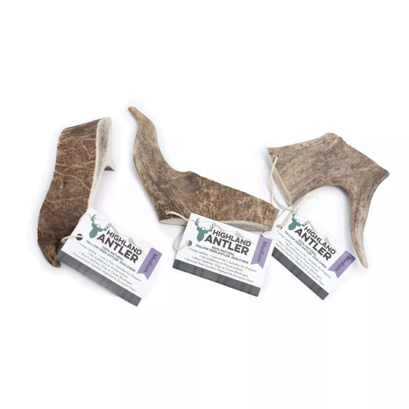 NOVA Dog Chew Highland Antler - Natural Deer Antler Chews for Dogs, Promotes Dental Health, Sustainable.