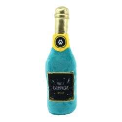 Ancol Pawty Time Champagne Dog Toy with squeak feature and soft textures.