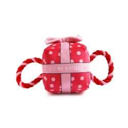 Ancol Pawty Time Pink Birthday Present Dog Toy