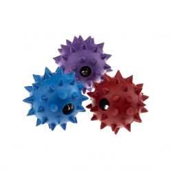 Classic Rubber Spike Ball with Bell Dog Toy