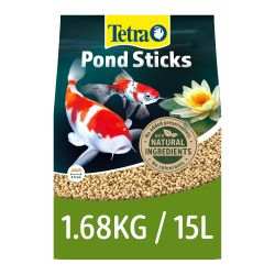 Tetra Pond Sticks Bonus Pack, 1.68kg/15L, premium fish food for vibrant pond fish.