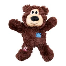 KONG Wild Knots Bear plush toy with knotted ropes and varied textures.